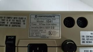 Commodore 64 Computer 1541 Disk Drive Powers Up 3