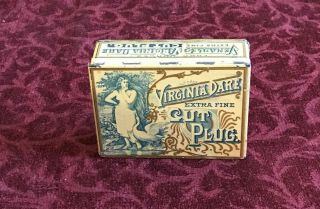 Antique Virginia Dare Extra Fine Cut Plug Tobacco Tin
