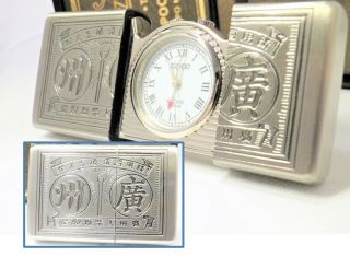 Timetank Time Tank Pocket Clock Small Watch Zippo Running 1996 400206a71