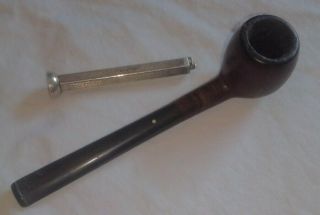 Patent Era Dunhill Pipe Inner Tube And Sterling Dunhill Tool