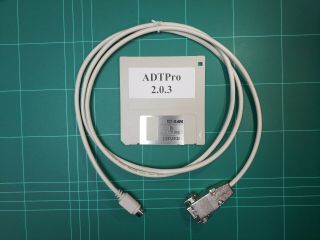Apple Iigs / Iic,  / Iic Plus Serial Cable And Boot Disk For Adtpro