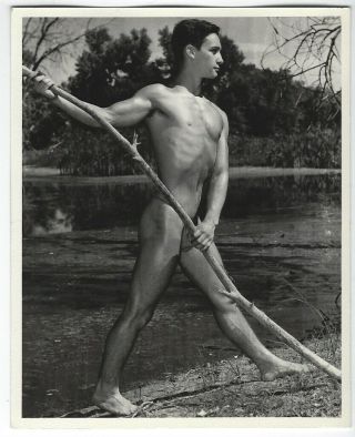 Vintage Don Whitman Western Photography Guild Lean Male Nude