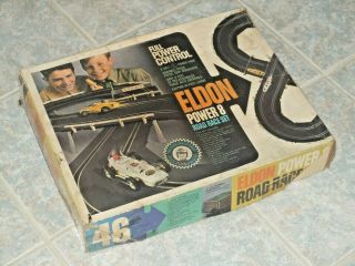 Vintage Eldon Power 8 Slot Car Road Race Set No Cars
