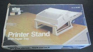 Vtg Tandy Cat.  No.  26 - 1392 Dot Matrix Universal Printer Stand W Paper Tray