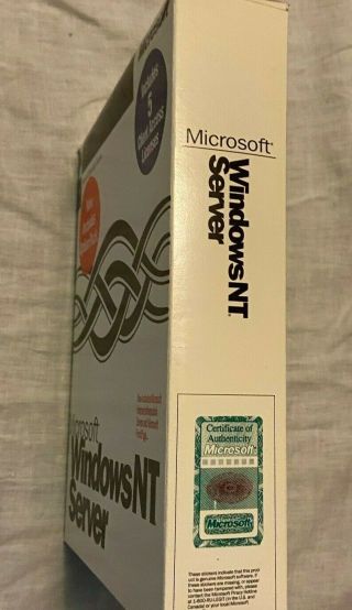 Microsoft Windows NT Server 4.  0 in Big Box with Option Pack and 5 CALs 3