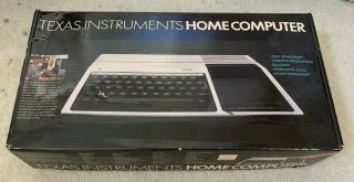 Vintage TI - 99/4a TEXAS INSTRUMENT Home Computer Box RF & Power Cables 2
