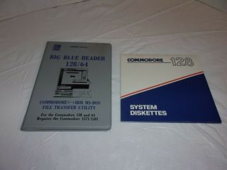 Big Blue Reader 128/64 Disk And System Cp/m Diskette For Commodore 128 Ibm Pc