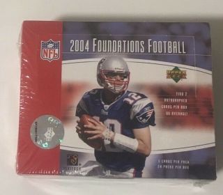 2004 Upper Deck Foundations Football Hobby Box Factory 24 Pack