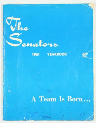 Washington Senators Vintage 1961 Official Year Book Major League Baseball Signed