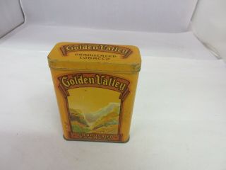 Vintage Advertising Golden Valley Vertical Tobacco Tin M - 612
