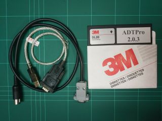 Apple Iic Serial Cable And Boot Disk For Adtpro With Usb Serial Port Adapter