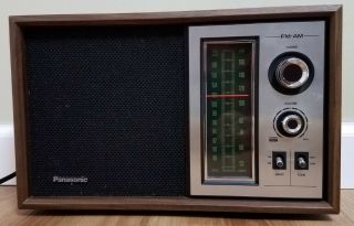 Vintage Panasonic Am/fm Radio Model Re - 6286 Very 70s Rare