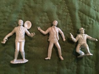 1960s Vintage Marx Untouchables Play Set Figures 2.  25 " Tall 5