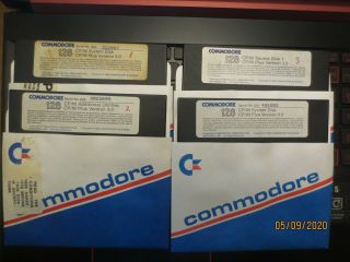 Commodore 128 Cp/m System Disks - Cp/m Plus V3.  0 And More