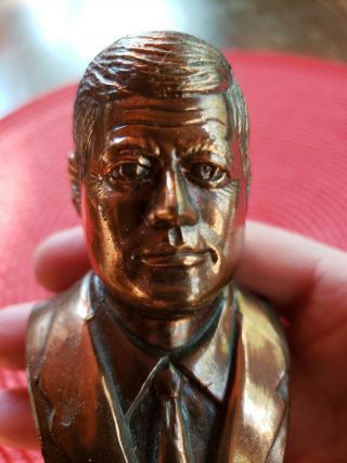 Vintage JFK John F Kennedy Copper or Bronze 4 