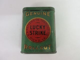 Vintage Advertising Lucky Strike Vertical Pocket Tobacco Tin 526 -