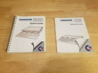 Commodore 128d Personal Computer Introductory & System Guide 1987 Two Books