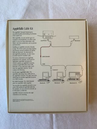 Apple AppleTalk Cable Kit M2014 AppleTalk Personal Network Open Box 2