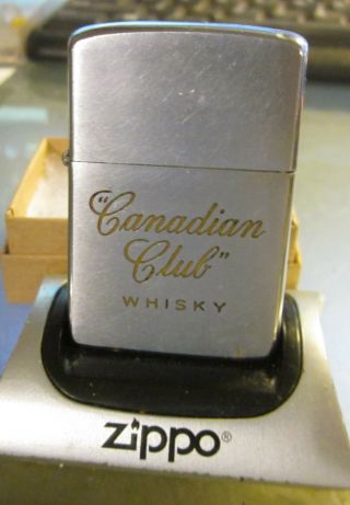 Vintage Very Rare 1966 Canadian Club Whisky Beer Zippo Lighter