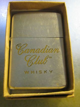 Vintage Very Rare 1966 CANADIAN CLUB WHISKY beer ZIPPO LIGHTER 2