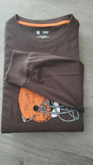 Vintage Nfl Apparel Cleveland Browns Long Sleeve Shirt Mens Xxl Vguc
