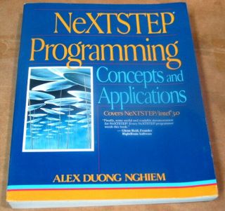 1992 Nextstep Applications Programming / Steve Jobs Next Cube Apple Openstep