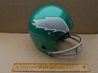 Vintage Rawlings 1980 Philadelphia Eagles Football Helmet Large Kelly Green 2