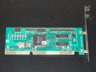 Ide And Floppy Controller 16 - Bit Isa Card For 286 386 486 Computer Vintage