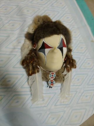 Vintage Native American Indian Small Spirit Mask Wall Hanging