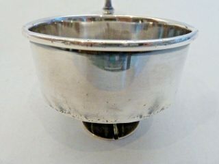 ENGLISH STERLING CIGAR ASH TRAY ON TABLE CLIP,  GOLDSMITHS & SILVERSMITHS CO. 3