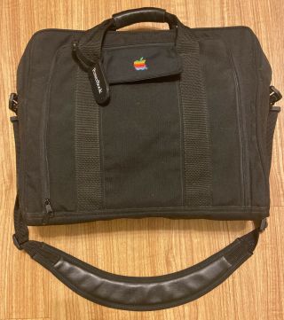 Vintage Apple Macintosh Powerbook Computer Laptop Bag Case W/ Powerbook Tag.  Nr