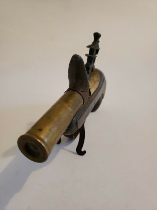 VINTAGE DUNHILL DUELING PISTOL GUN Table Lighter Antique Rare 3