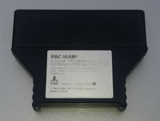Ti - 99 Computer Pac - Man Texas Instruments Video Game Cartridge Vtg Old School