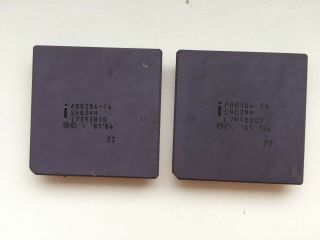 Intel 386,  A80386 - 16,  Intel 386 - 16,  S40344,  Dbl Sigma,  Early Date,  Vintage Cpu