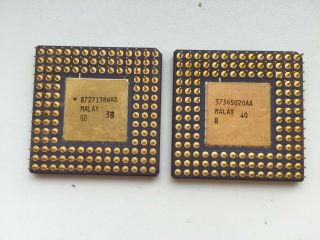 Intel 386,  A80386 - 16,  Intel 386 - 16,  S40344,  dbl sigma,  early date,  Vintage CPU 2
