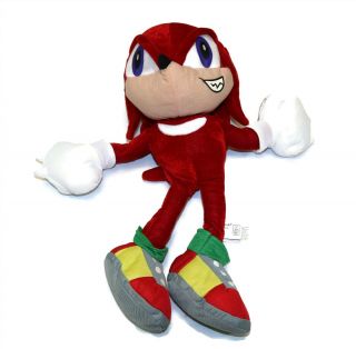 Sonic The Hedgehog - Knuckles Red 18 " Plush Toy Network Vintage
