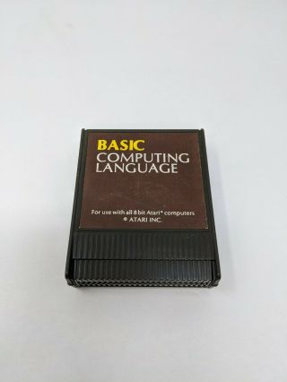 Basic Cartridge For The Atari 8bit Computers 400 & 800 Rare Label Variant