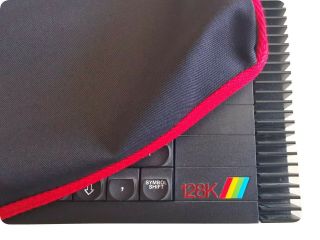 Zx Spectrum 128k Toastrack - Cotton Canvas - Traffic Black - Stylish Dust Cover