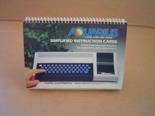 Vintage 1982 Mattel Electronics Aquarius Home Computer System Simplified Cards