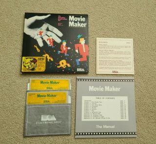 Movie Maker Animation Construction Set Computer Game Apple Ii Ea Complete