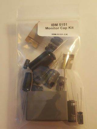 Ibm 5151 Monitor Capacitor Repair Kit For Vintage Computer,  Complete Set Of Caps