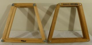 Set Of 2 Vintage Wood Frame Protector Tennis Racket Press - Wilson