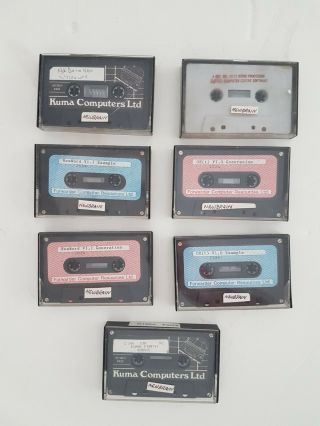 Grundy Newbrain 7 Software Tapes Vintage Rare