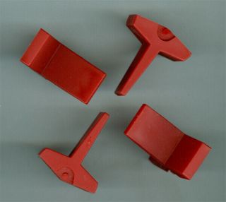 (4) Replacement Red Switch Paddles For Imsai 8080 Front Panel