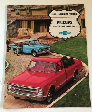 Vintage 1968 Chevrolet Trucks/pickups Brochure