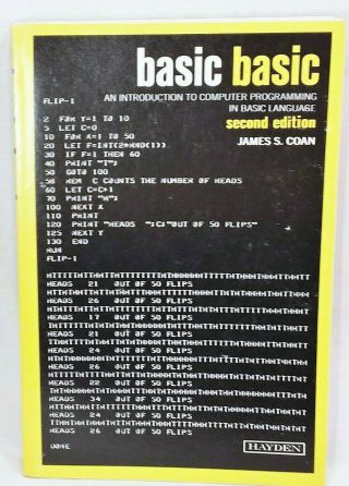 Basic Basic: Introduction To Computer Programming Language By Coan,  Hayden,  Pb