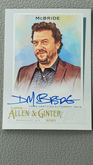 2020 Topps Allen & Ginter Danny Mcbride Auto Autograph Full Size Actor Ssp Read