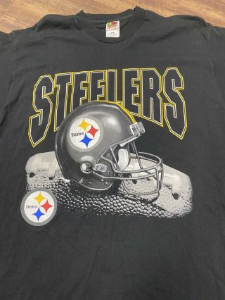 Vintage Pittsburgh Steelers Nfl T - Shirt 90’s Single Stitch