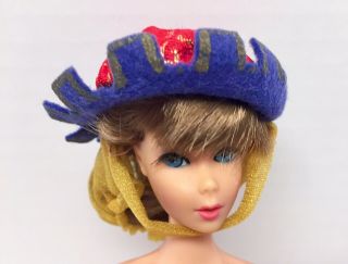 Vintage Barbie 873 Guinevere Wimple Hat W/ Gold Chiffon Snood No Doll