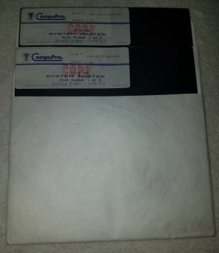 Compupro Godbout Cp/m 86 86k Ver 1.  1k System Master 8 " Software 8 " Floppy Disk